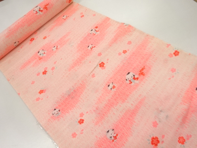 JAPANESE KIMONO / ANTIQUE BOLT FOR JUBAN / MUSLIN